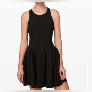 lululemon Court Crush Black Tennis Dress